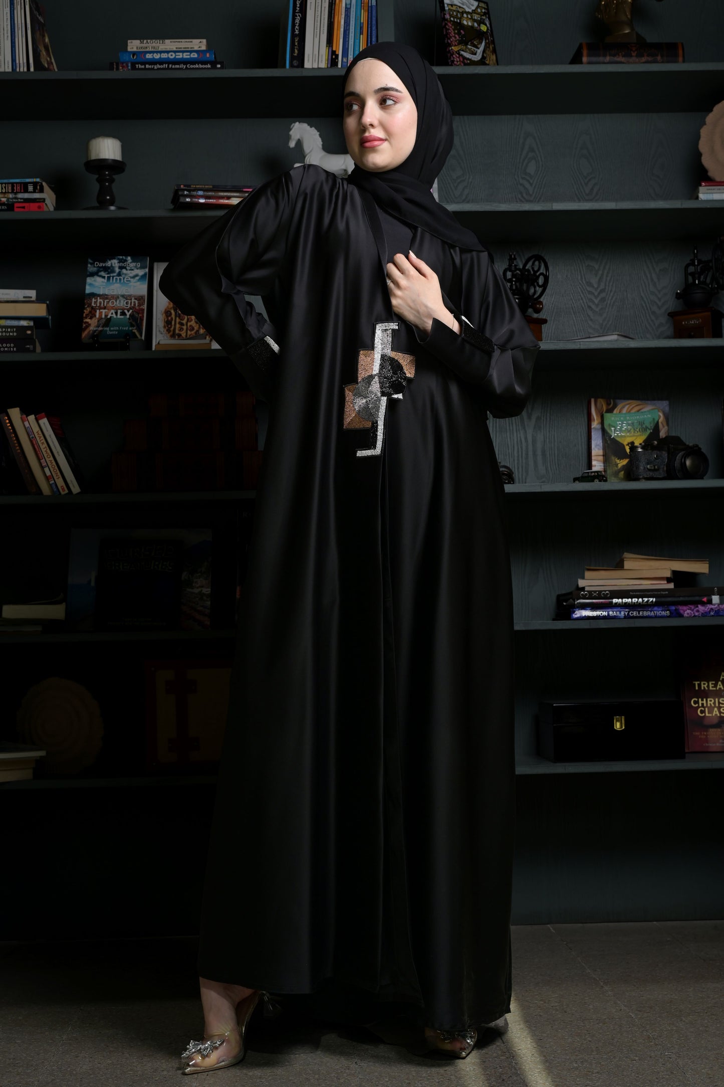 Glossy Onyx | Black Abaya